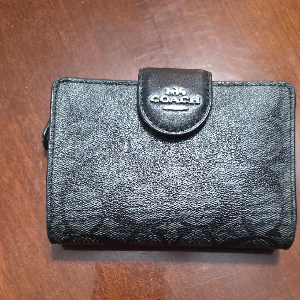 Coach Black Signature Wallet